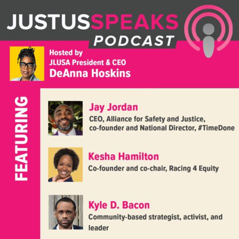 Image for post titled Dismantling Jim Crow: Listen now to special episodes of the JustUs Speaks Podcast
